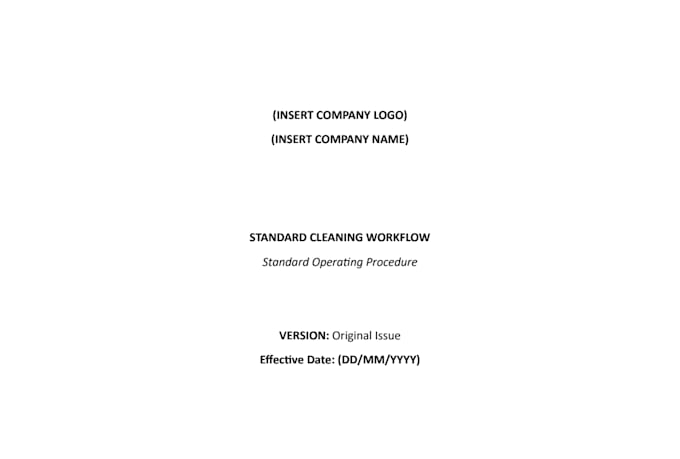 clean up and format your ai generated sop or policy document